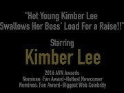 Hot Young Kimber Lee Swallows Her Boss' Load For a Raise!! 1/16