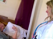 Pretty Blonde Angels Plays Nurse, Gets Drilled 1/16