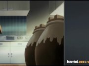 Hentaixxx - Horny busty Maid loses her Virginity to a fat Cock 2/16