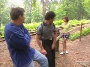 Margot, Anal Threesome in the Railway 3/16