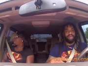 Ebony Milf give bj in Jacuzzi 9/16