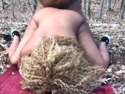 Daddy fucks me outside in the woods 16/16