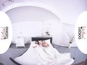 VIRTUAL TABOO -  Two Horny Daughters Sharing Dad's Huge Cock 1/16