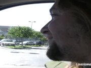 Riding in a cowgirl after meeting him outdoors 1/16