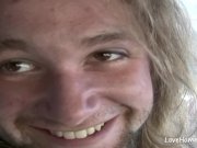 Brunette chick enjoys spreading her legs for him 9/16