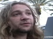 Blonde is on her knees sucking him off 1/16