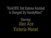Busty Brunette Katana Kombat Banged By Handyman at Kink305! 1/16