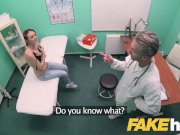 Fake Hospital Doctors thick long dick stretches out tight shaven pussy 5/16