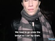 Public Agent Night time outdoor sex at the station 14/16