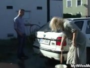 Wife finds her old mom and BF fucking in the garden 3/16