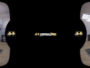 VR porn with Amanda Estela who sucks and fucks her glass dildo 11/16