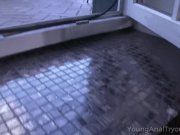 Curvy blondie teases her boyfriend 1/16