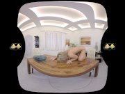 Licky Lex licks her pee off the table in virtual reality porn video 16/16