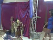 Curvy black woman sucking and riding his dick 14/16