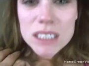 Busty hairy amateur gets her ass plugged 6/16