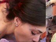 MARIE - French hippy blows me and gets covered in cum 2/16