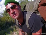 Soldier Gets Surprised By Sexy Minx In Leather 1/16