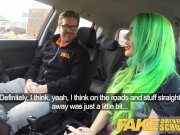 Fake Driving School Wild fuck ride for tattooed busty big ass beauty 7/16