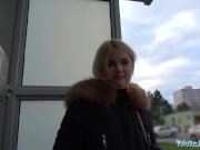 Public Agent Hot blondes gets a mouthful of cum after fucking for cash 4/16