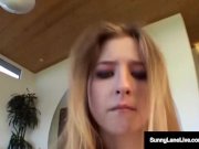 Pretty Petite Sunny Lane Fucks A Dick Swinging Young Stud! 13/16