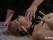 Electric Masochistic Orgasms With Clothes-pins