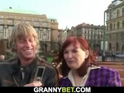 Old bitch loves sucking cock and riding 1/16