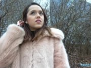 Public Agent Hot tourist sucks and fucks agents big cock in stairwell 5/16