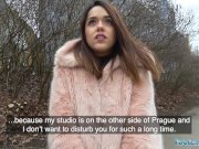 Public Agent Hot tourist sucks and fucks agents big cock in stairwell 6/16