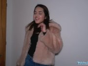 Public Agent Hot tourist sucks and fucks agents big cock in stairwell 8/16