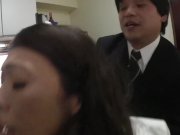 Risky JAV sex with mother in law in kitchen 1/16