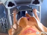Tight brunette takes thick cock - POV 2/16
