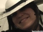 Chubby hairy slut toys her fuck hole 3/16