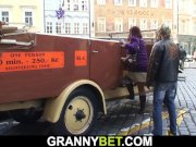 60 years old woman rides stranger's cock 4/16