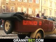 60 years old woman rides stranger's cock 5/16