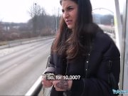 Public Agent Hot creampie climax after outdoor steamy sex session 8/16