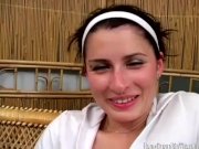 Big boob brunette plowed in home video 2/16