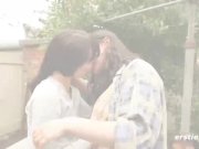 Hairy Lesbians Lucinda and Tara Licking Each Other's Pussy 1/16