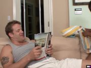 Horny Ebony Stepsister Fucks Her Stepbrother 1/16