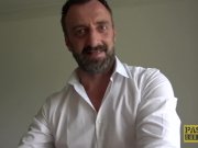 Lascivious subslut Brooke Jameson dominated and fed cum 3/16