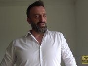 Lascivious subslut Brooke Jameson dominated and fed cum 4/16