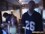 her first rough anal bangvan party 1/16