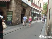 Hot blonde girl and her old lover fuck 10/16