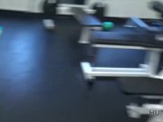 HUNT4K. Man for money let stranger fuck his slutty girlfriend in gym 10/16