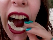 Rough sex, slapping and a nasty cumshot for posh brunette 15/16