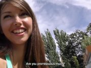 HUNT4K. Handsome hunter successfully pucked up cutie on public beach 2/16