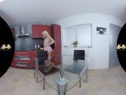 Virtualpee - Pissing housewife cleans her table with pee 4/16