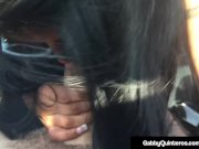 Sperm Hungry Mexi Milf Gabby Quinteros Blows Cock In Car! 8/16