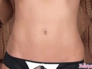 Twistys - Cali Lakai  plays with her pussy in stockings 1/16