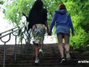 Abby Takes Caroline on a Sexy Adventure In the Forest 2/16