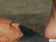 VIXEN Kendra Sunderland passionate sex on a beach 10/16